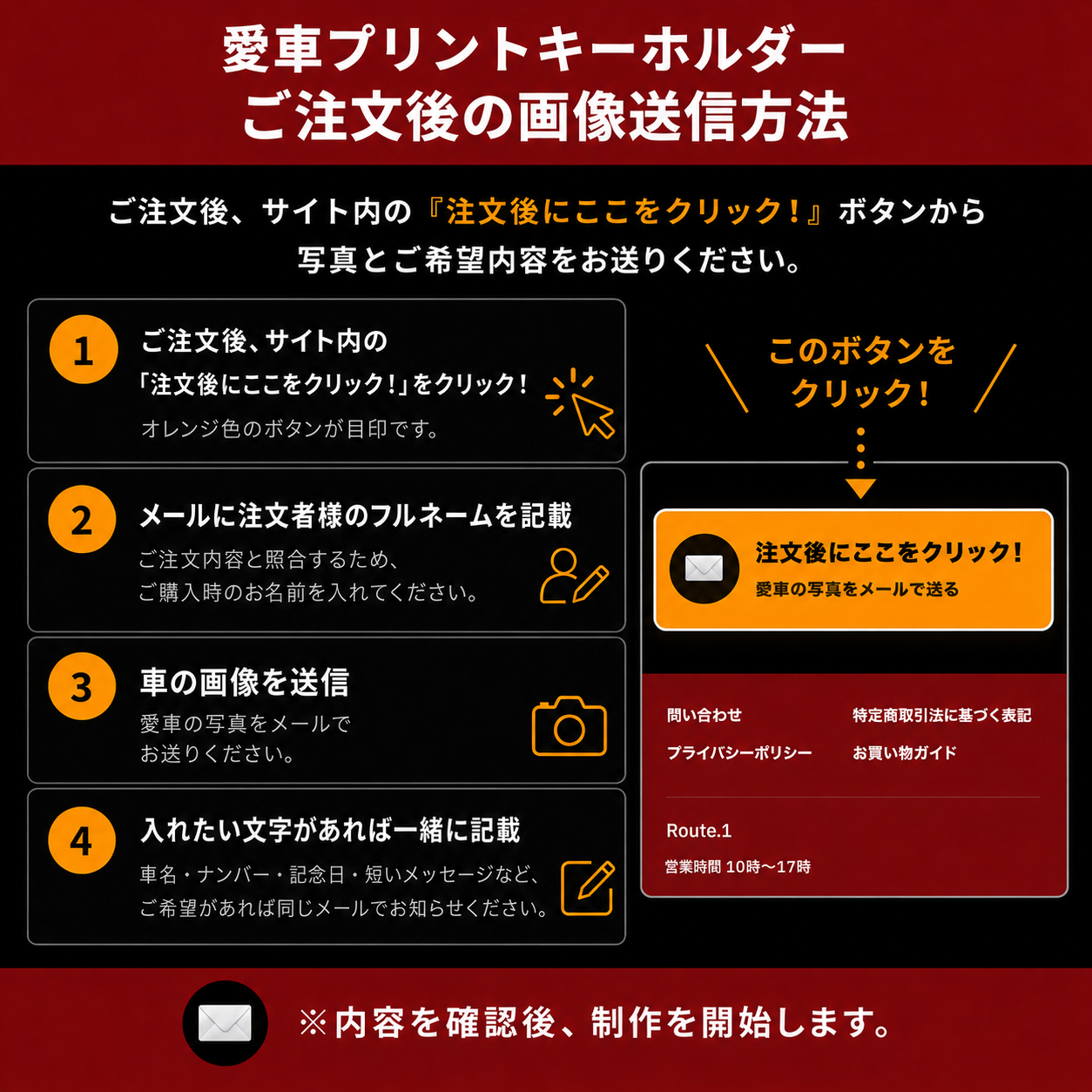 Route.1 愛車プリントキーホルダー 商品画像 1